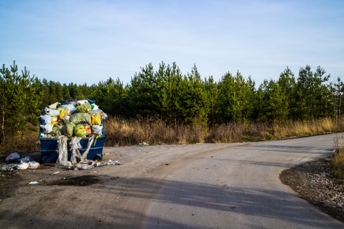 Recycling of builders waste materials in Hackbridge