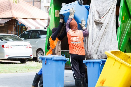 Advanced waste removal equipment in operation