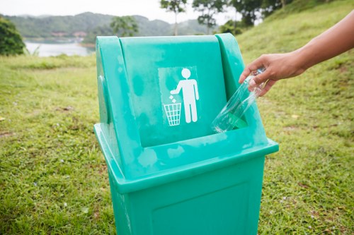 Recycling bins in Hackbridge